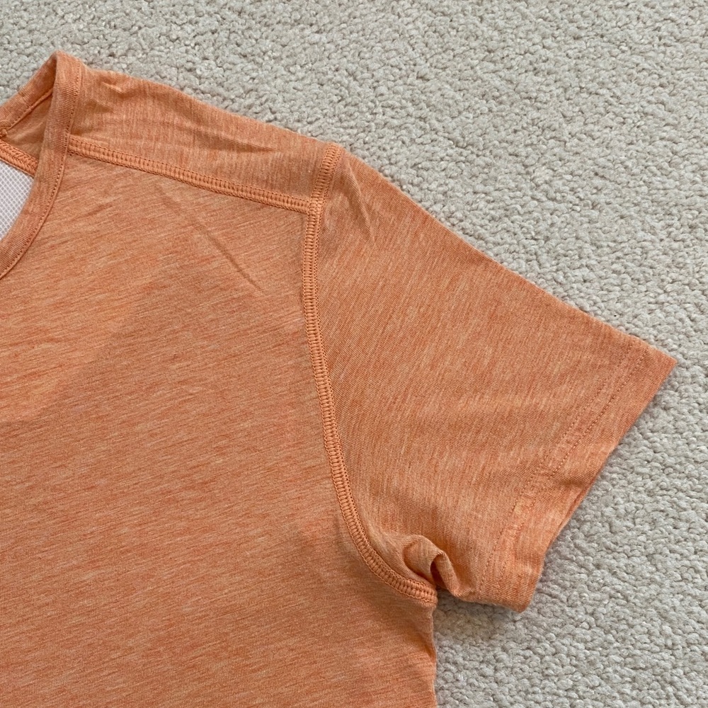 On Running Women's Orange Comfort T Athletic Top - Picture 4 of 12